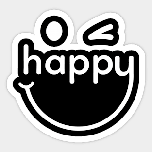 Happy Sticker